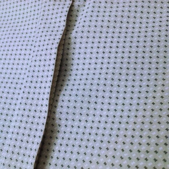 Vintage Quality Handmade Silk Blouse Lady(M-10) Hidden ButtonsUp Snaps Dots Tan - Picture 5 of 11